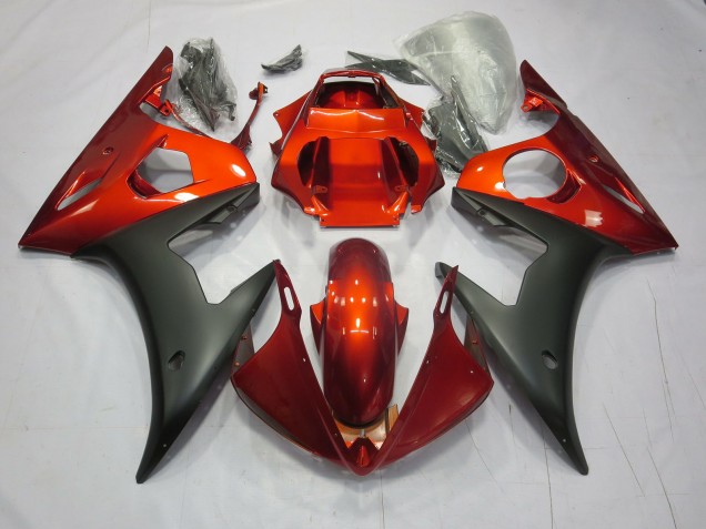 Red / Orange Matte 2003-2004 R6 Fairings