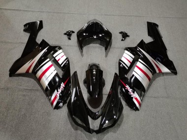 Red Silver and Black 2007-2008 ZX6R Fairings