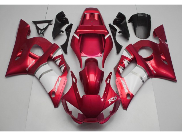 Red & White 1998-2002 R6 Fairings