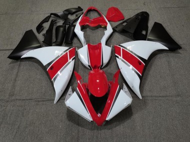 Red White 2009-2011 R1 Fairings