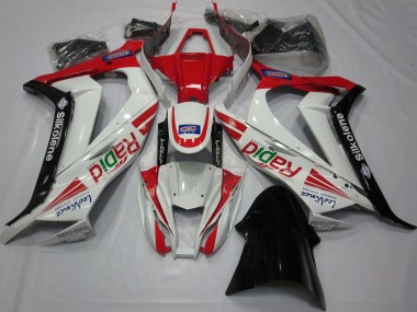 Red White Black Ra 2011-2015 ZX10R Fairings