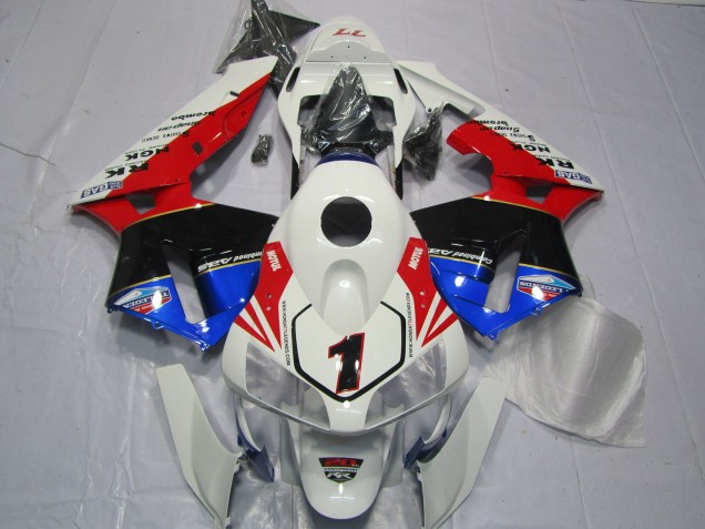 Red White Black and Blue 2003-2004 CBR600RR Fairings