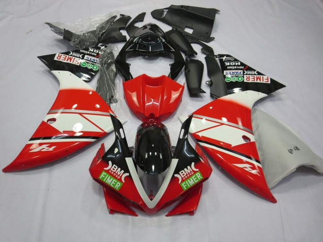 Red White Yamalube 2012-2014 R1 Fairings