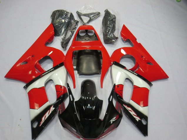 Red White and Black 1998-2002 R6 Fairings