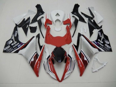 Red White and Black Style 2013-2016 Daytona 675 Fairings