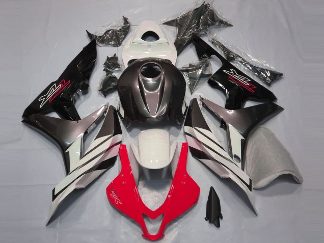 Red White and Grey 2007-2008 CBR600RR Fairings