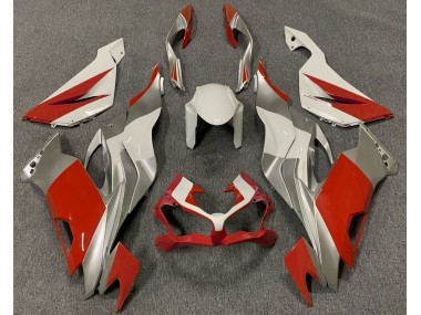 Red White and Silver 2019-2023 ZX6R Fairings