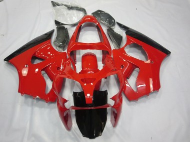 Red and Black 2000-2002 ZX6R Fairings