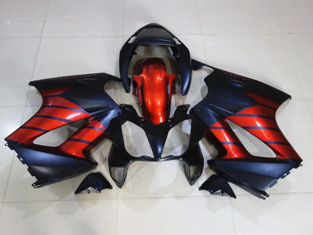 Red and Black 2002-2012 VFR800 Fairings