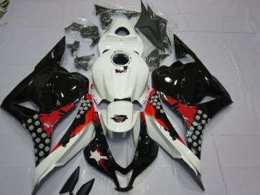 Red and Black Splatter 2009-2012 CBR600RR Fairings