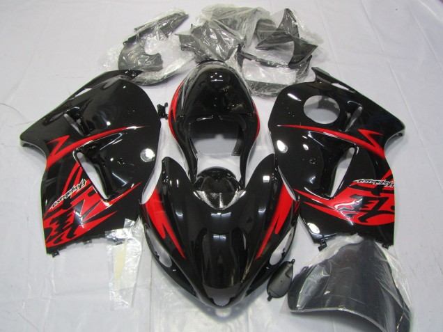 Red and Gloss Black 1997-2007 GSXR 1300 Hayabusa Fairings