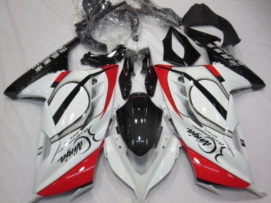 Red and White 2013-2018 Ninja 300 Fairings