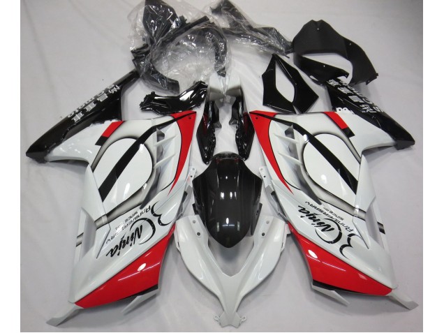 Red and White 2013-2018 Ninja 300 Fairings