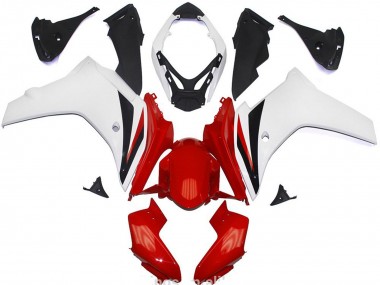 Red and White Gloss 2011-2012 CBR600F Fairings