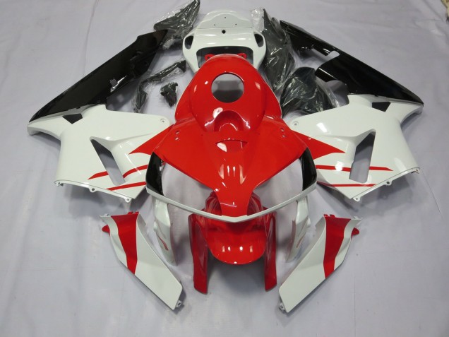 Red and White Style 2005-2006 CBR600RR Fairings