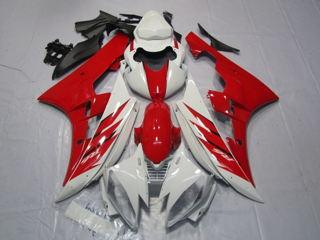 Red and White Style 2006-2007 R6 Fairings