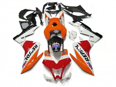 Repsol White and Red 2012-2015 RS4 125 Fairings