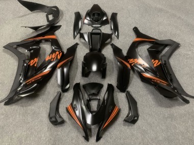 Satin Black & Orange 2016-2019 ZX10R Fairings