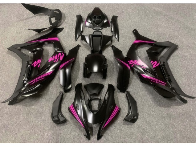 Satin Black & Pink 2016-2019 ZX10R Fairings