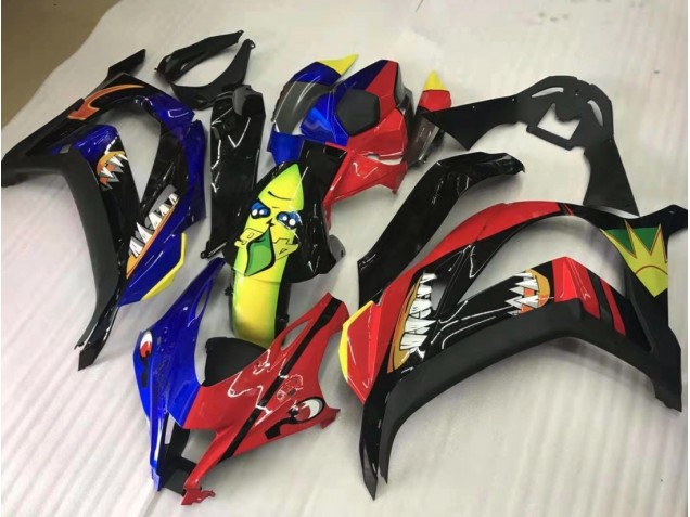 Share Red and Blue 2016-2019 ZX10R Fairings