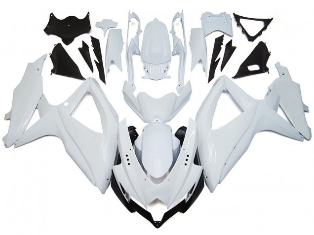 Shining Gloss White 2008-2010 GSXR 600-750 Fairings