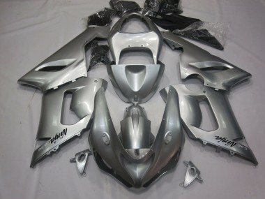 Silver 2005-2006 ZX6R Fairings