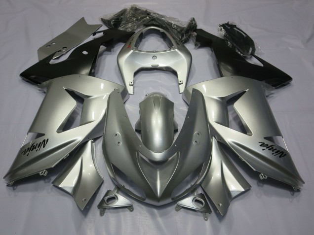 Silver 2006-2007 ZX10R Fairings