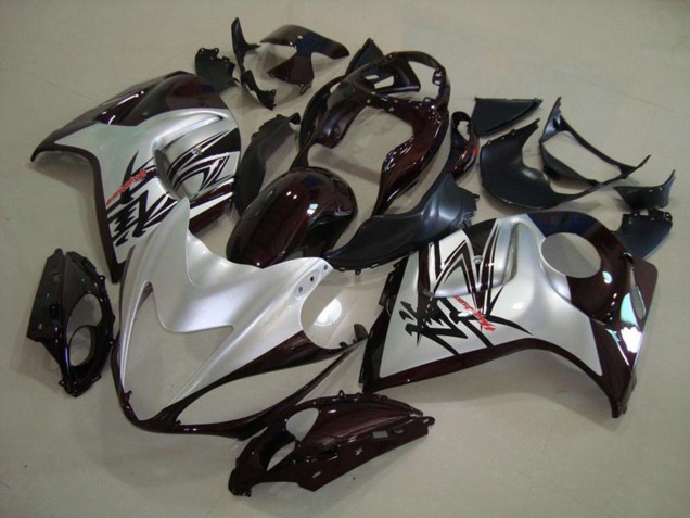 Silver Black 2008-2020 GSXR 1300 Hayabusa Fairings