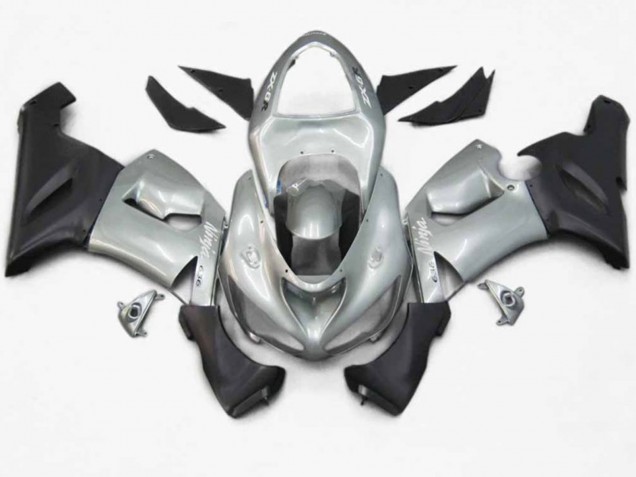 Silver Black Matte 2005-2006 ZX6R Fairings