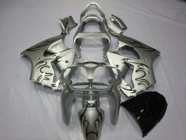 Silver Flame 2000-2002 ZX6R Fairings