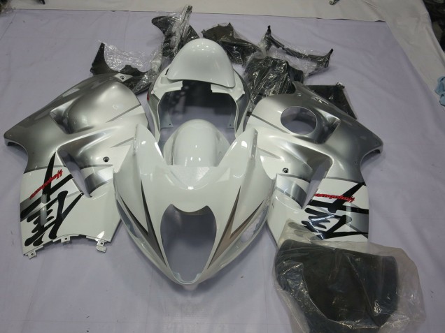 Silver White 1997-2007 GSXR 1300 Hayabusa Fairings