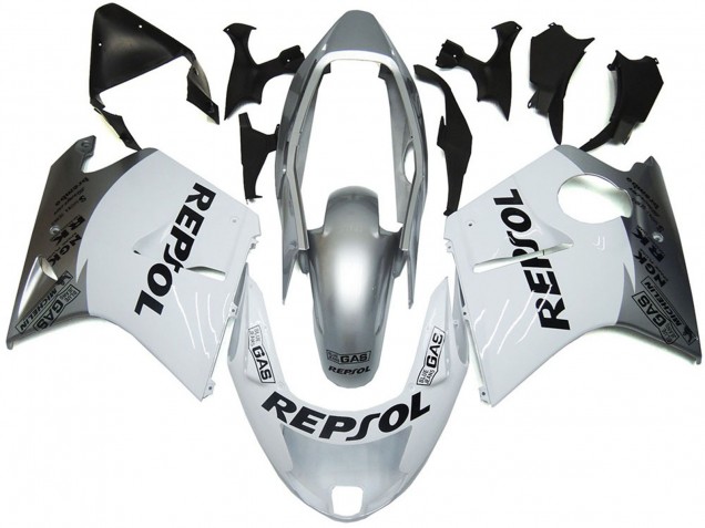 Silver White Repsol 1996-2007 CBR1100XX Fairings