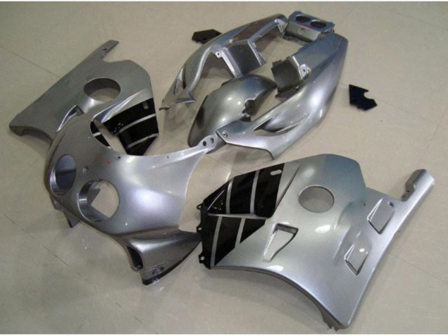 Silver and Black 1990-1998 CBR250RR Fairings