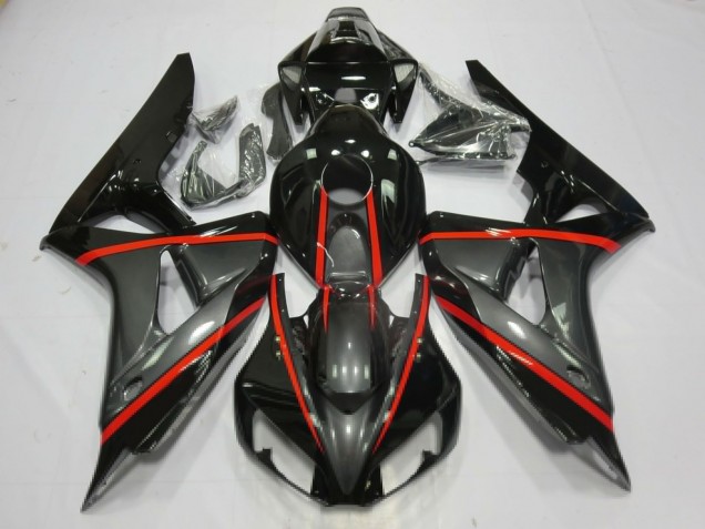 Silver and Black 2006-2007 CBR1000RR Fairings