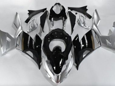 Silver and Black 2018-2023 Ninja 400 Fairings