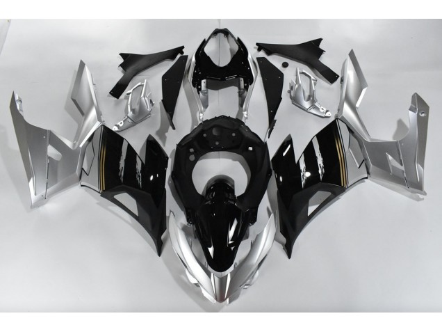 Silver and Black 2018-2023 Ninja 400 Fairings