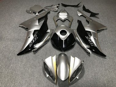 Silver and Black Custom 2008-2016 R6 Fairings