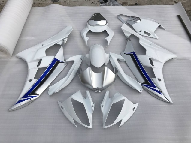 Silver and Blue 2006-2007 R6 Fairings