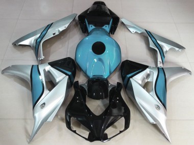 Silver and Light Blue Custom 2006-2007 CBR1000RR Fairings