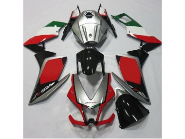 Silver and Red 2012-2015 RS4 125 Fairings