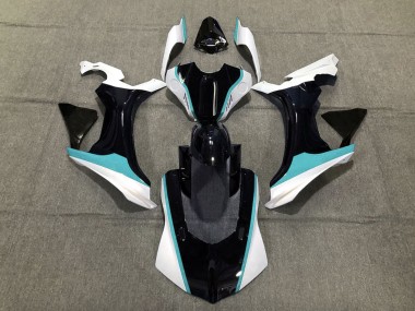 Sky Blue Black and White 2015-2019 R1 Fairings