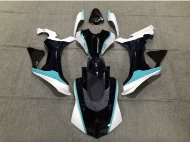 Sky Blue Black and White 2015-2019 R1 Fairings