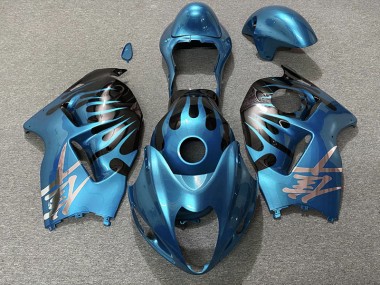 Sky Blue and Black 1997-2007 GSXR 1300 Hayabusa Fairings