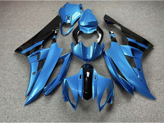 Sky Blue and Black 2006-2007 R6 Fairings