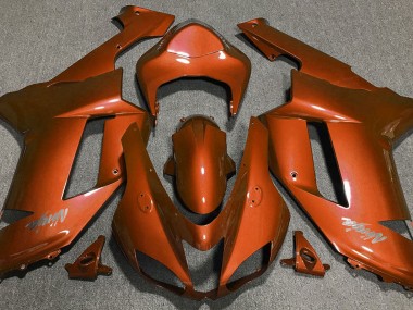 Tiger Orange 2007-2008 ZX6R Fairings