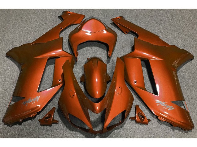 Tiger Orange 2007-2008 ZX6R Fairings