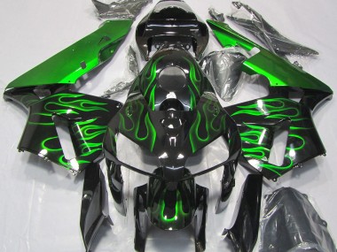 Vibrant Green Flame 2005-2006 CBR600RR Fairings