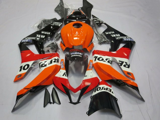 Vibrant Orange Repsol 2007-2008 CBR600RR Fairings