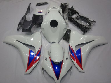 White Blue Red 2008-2011 CBR1000RR Fairings