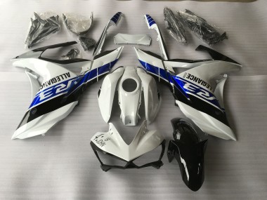 White Blue and Black 2015-2018 R3 Fairings